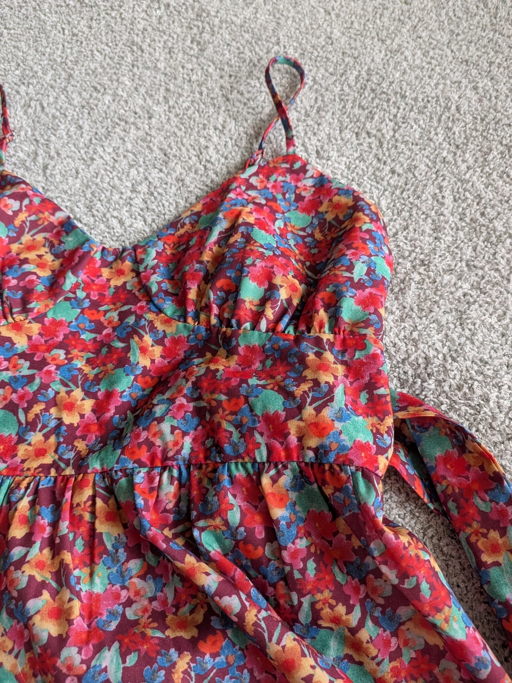 🌼B2G1🌼 Cider Multicolored Floral Mini Dress - Picture 3 of 7